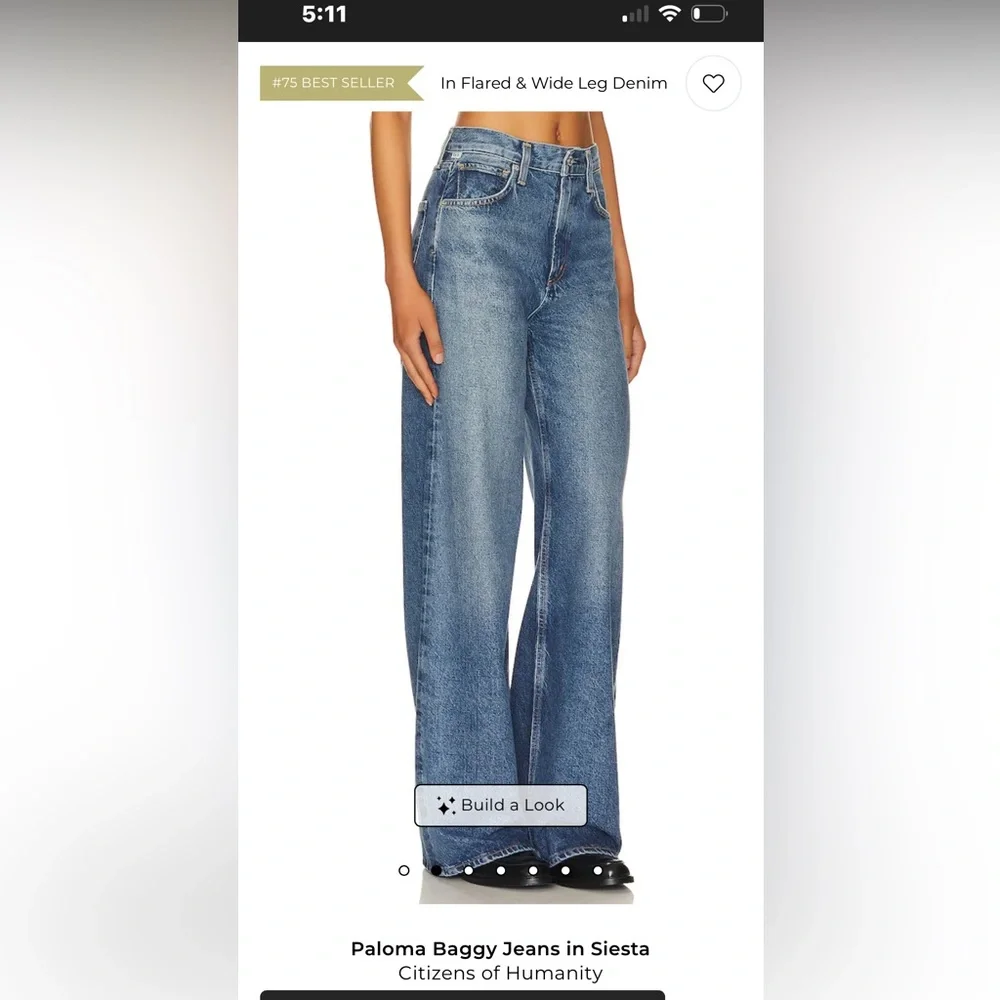 COH paloma wide leg Blue Jeans - Picture 2 of 15